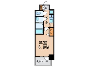 ﾌﾟﾚｻﾝｽ天王寺ﾉｰｽｳﾞｨｱｰﾚ(808)の物件間取画像